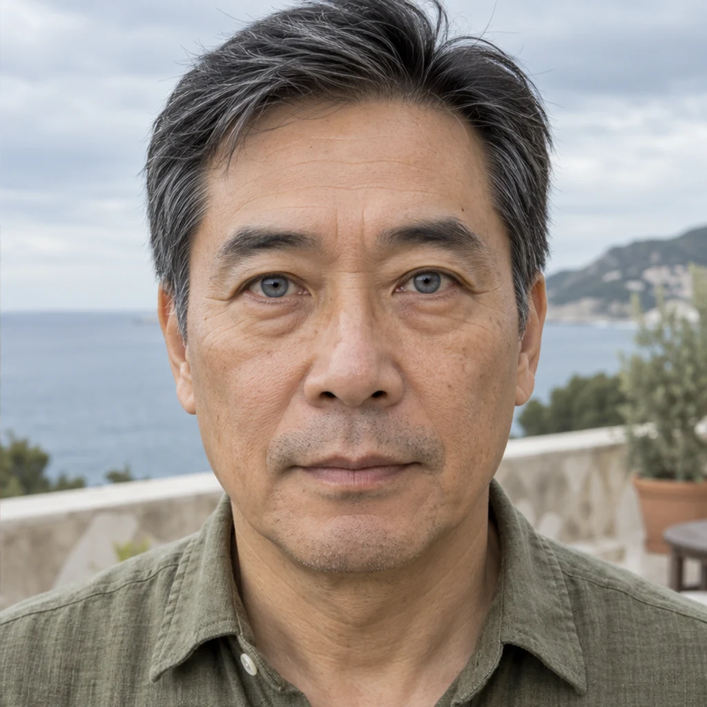 Cinza · retrato à beira-mar · Prévia da cor