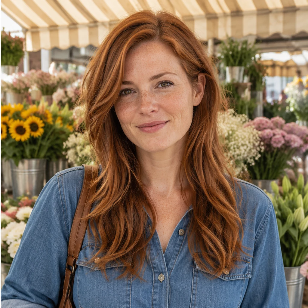 Capas largas · flores · Vista previa de pelo largo