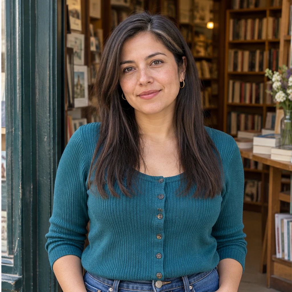 Liso bajo clavículas · librería · Vista previa de pelo largo
