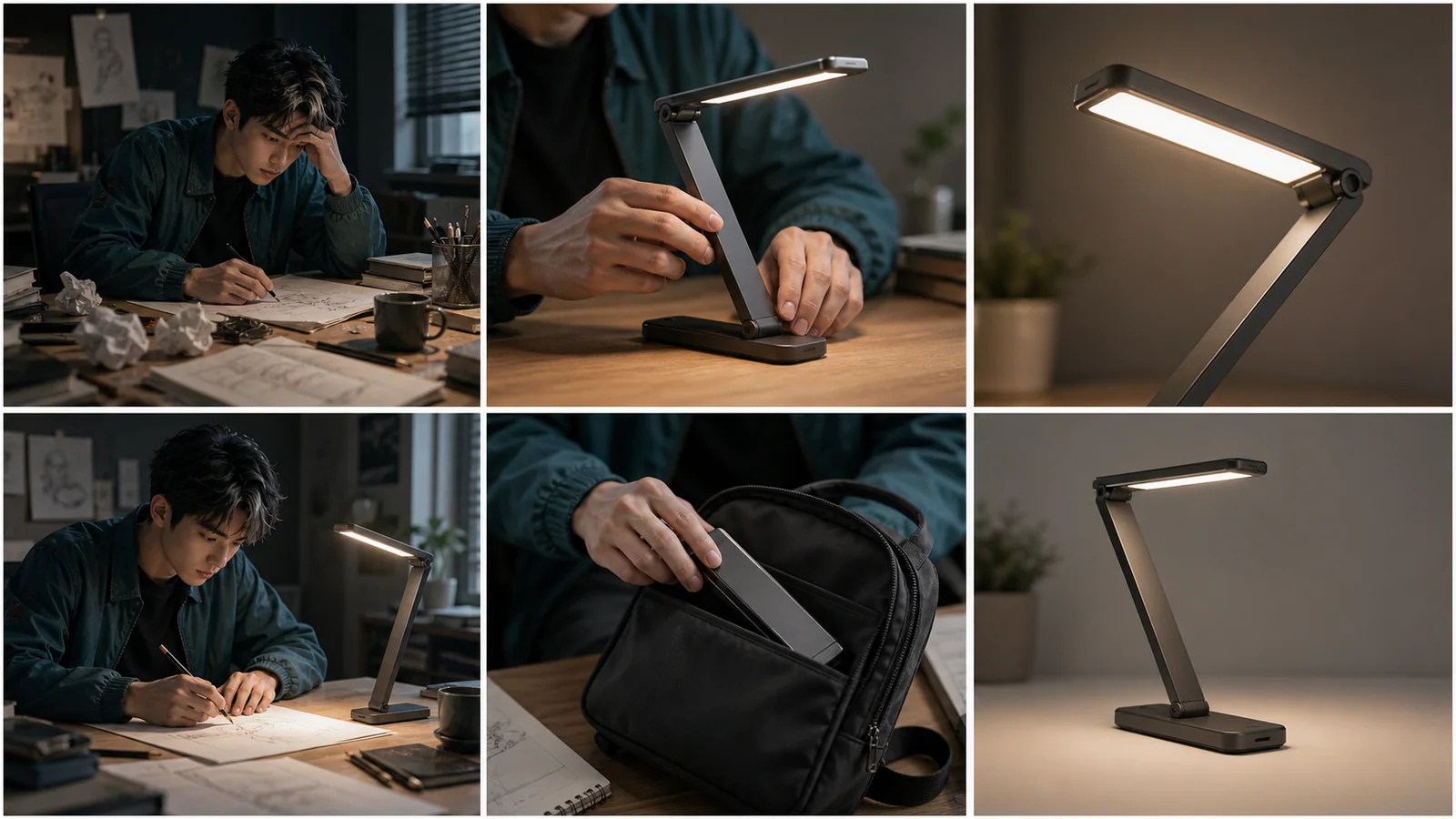 Crowdfunding-Produktvideo-Storyboard, erstellt mit LumiYing