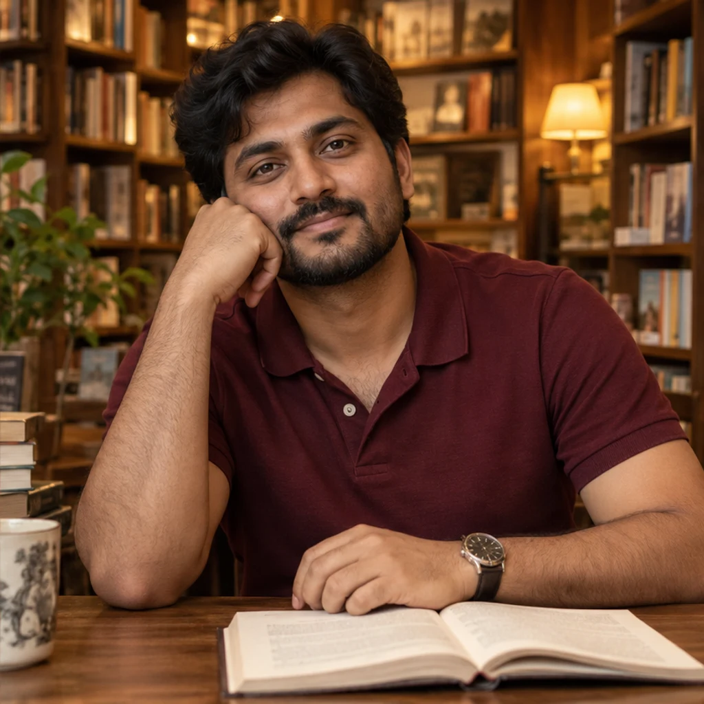 Livraria · bússola no antebraço · Prévia sem tatuagem