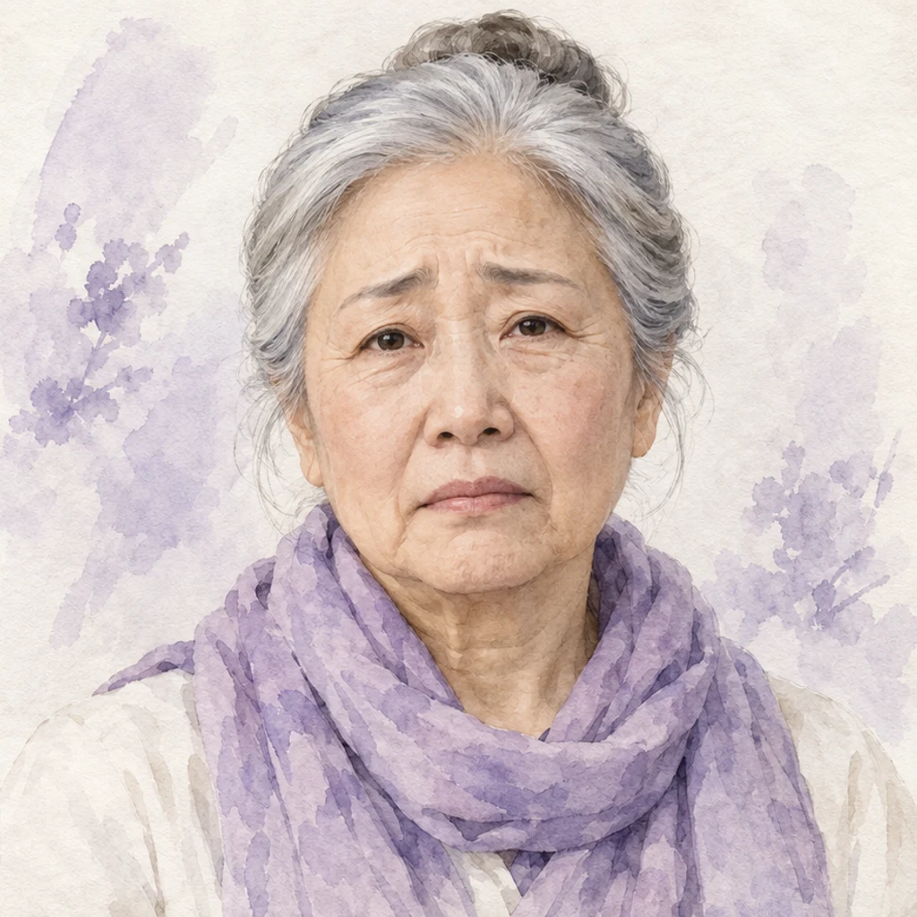 Watercolor portrait · sadness · Changed-expression illustration