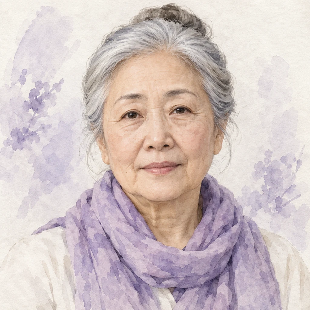 Watercolor portrait · sadness · Original-expression illustration