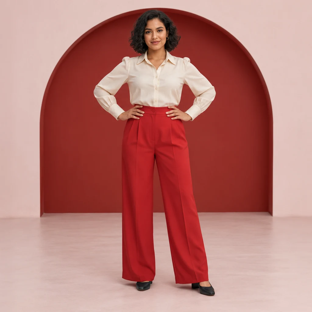 Fashion editorial: hands on hips · New-pose illustration