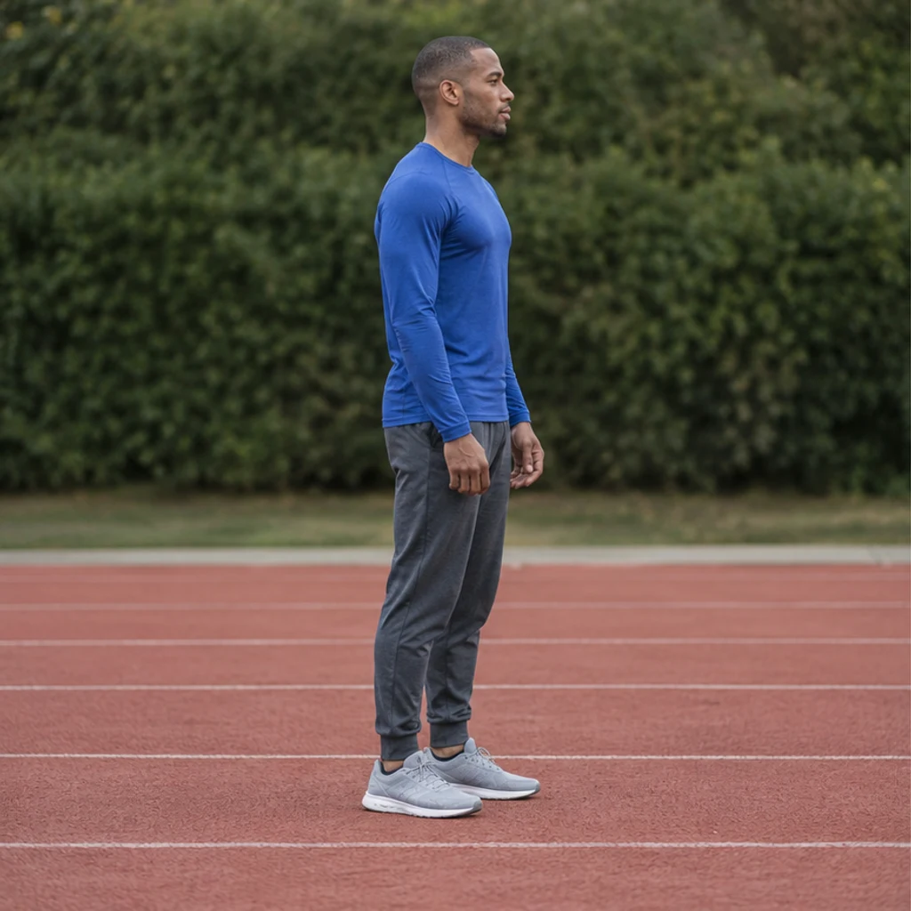 Athlete: running · Original-pose illustration